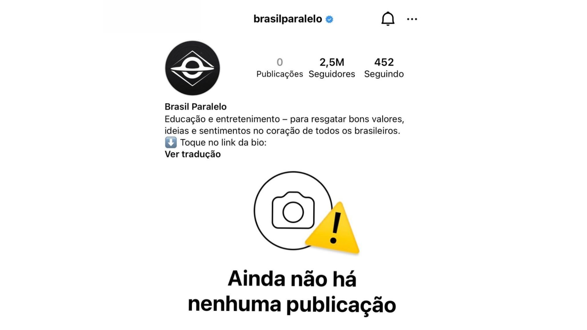 Brasil Paralelo exclui publicações no Instagram 1